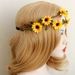Braid Sunflower Leaf Elastic Hairband -  