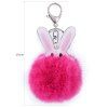 Porte-clés mignon lapin en cuir artificiel -  