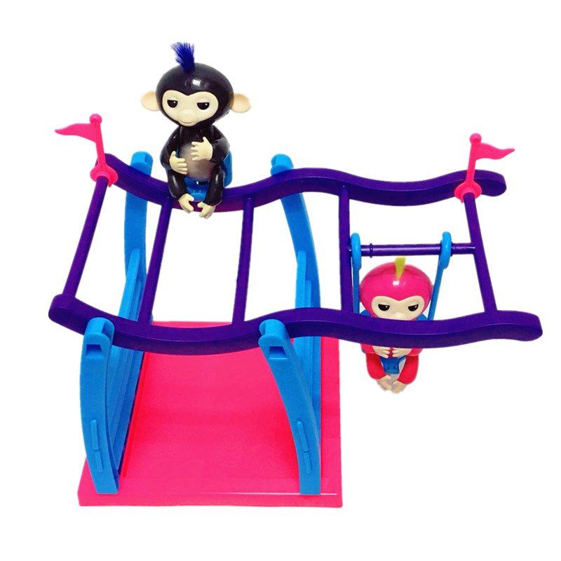 

Climbing Stand Swing Playset Movement Support for Finger Animals, Colormix