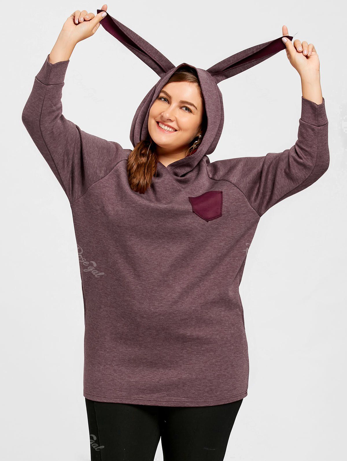 plus size hoodie with ears