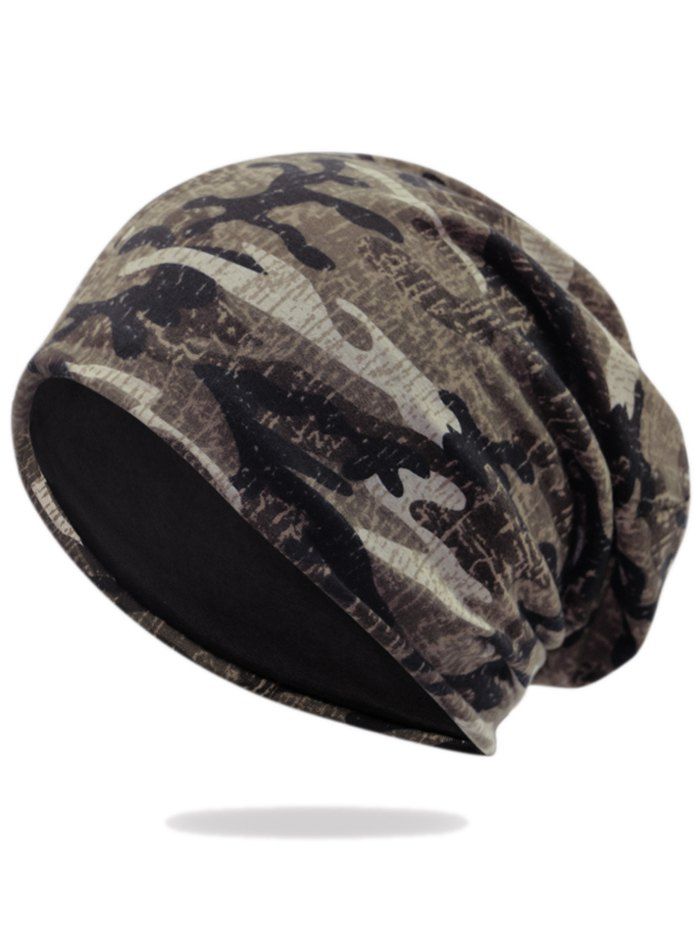 

Outdoor Camouflage Pattern Embellished Slouchy Beanie, Pattern f