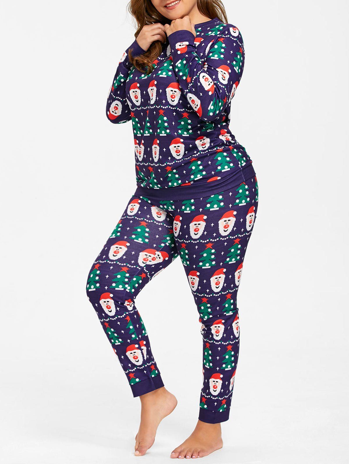 Plus Size Womens Christmas Pajamas 