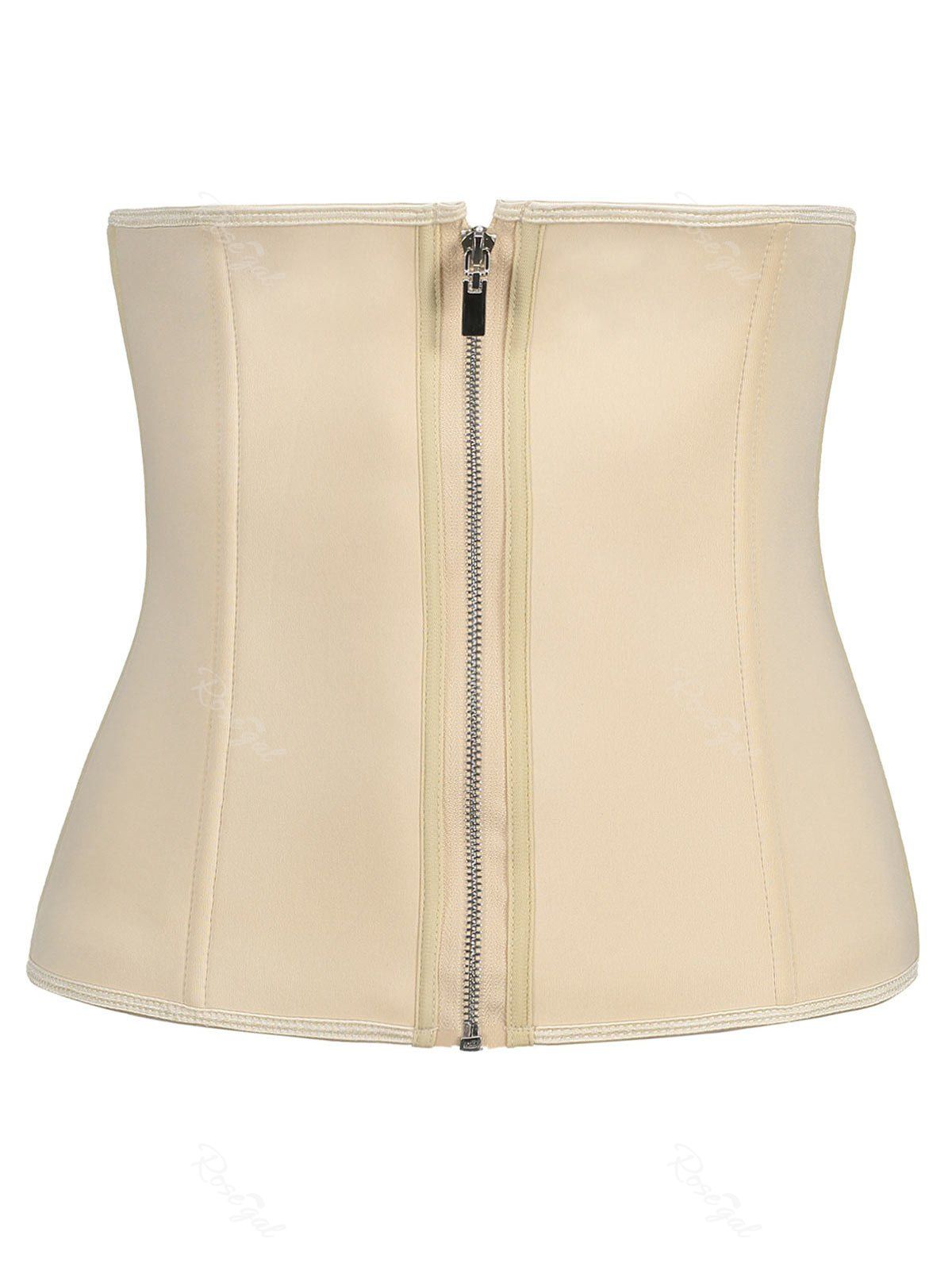 

Waist Trainer Plus Size Zip Up Corset, Complexion