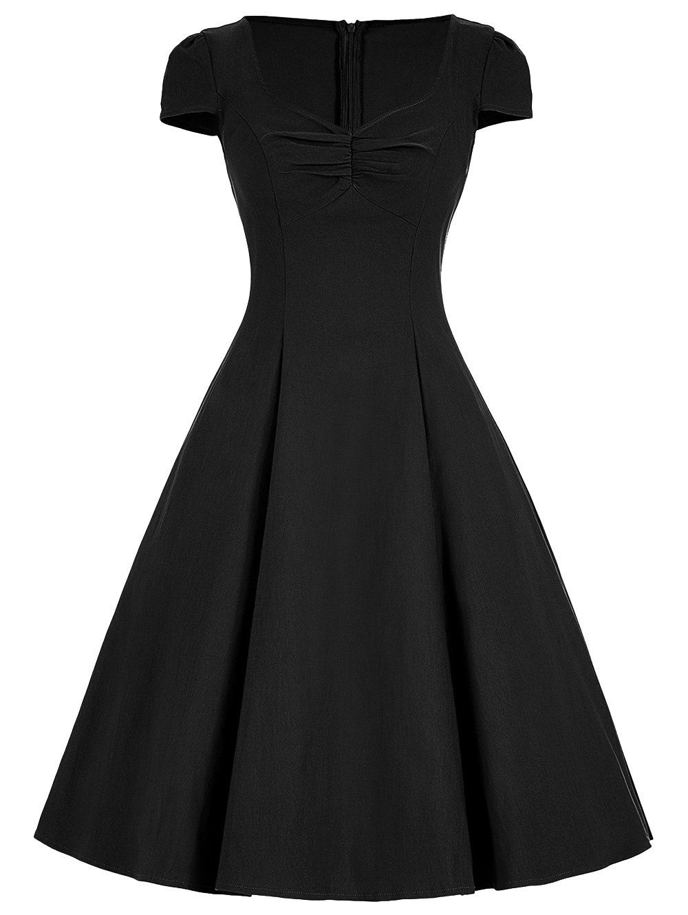 

Sweetheart A Line Vintage Dress, Black