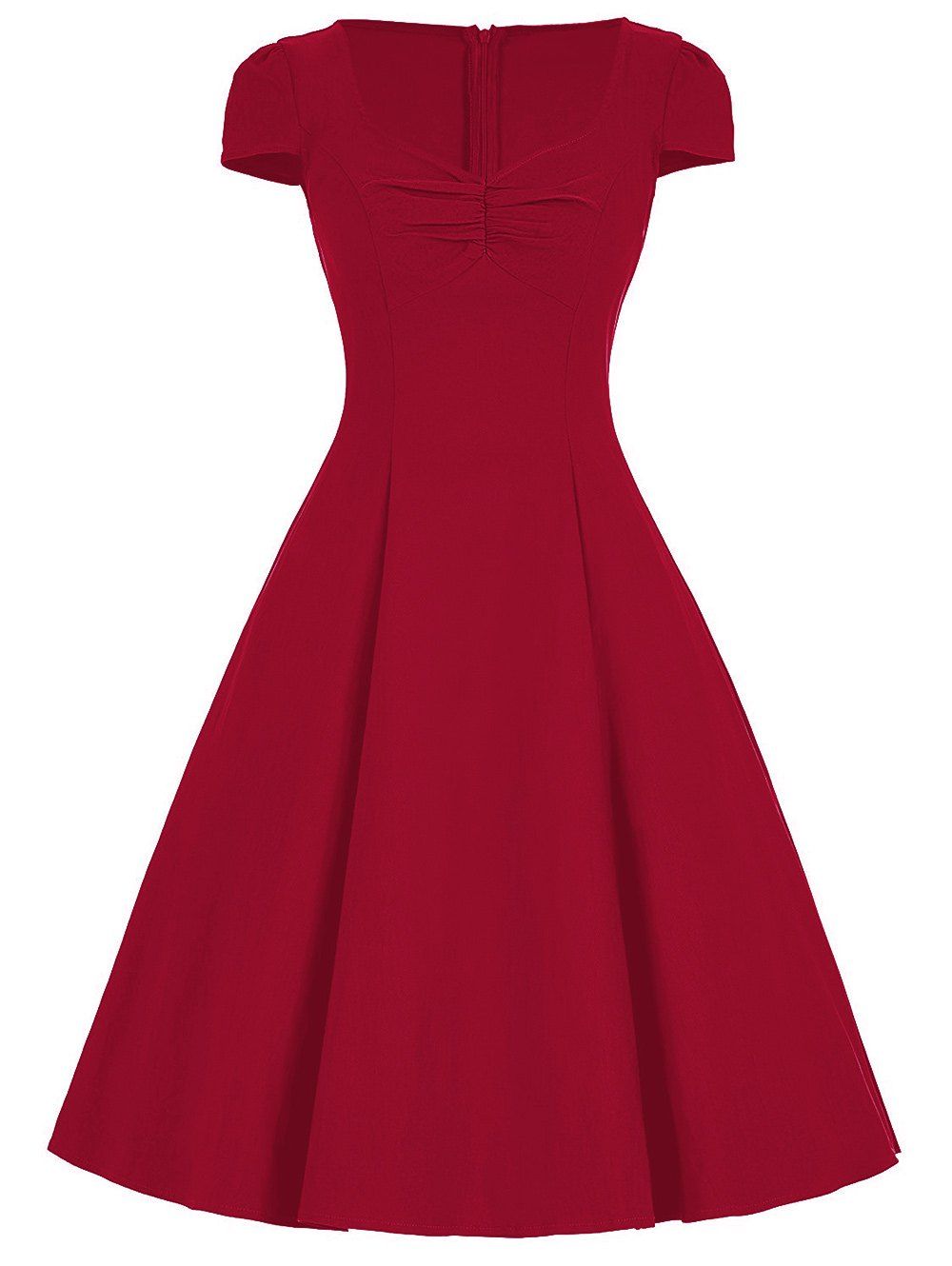 

Sweetheart A Line Vintage Dress, Red