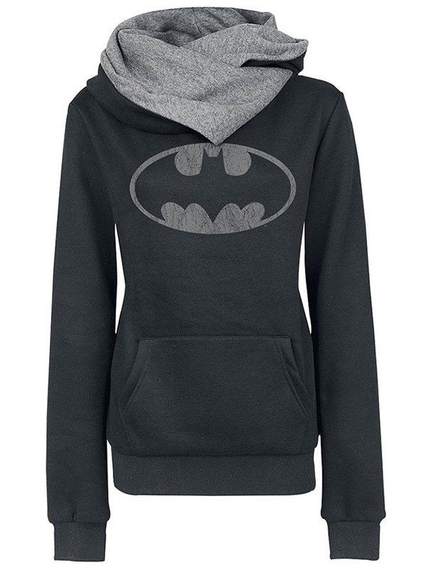 

Pullover Hoodie with Kangaroo Pocket, Black