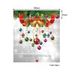 Autocollants Décoratifs d'Escalier Motif Cloches et Boules de Noël - Multicolore 100*18CM*6pcs