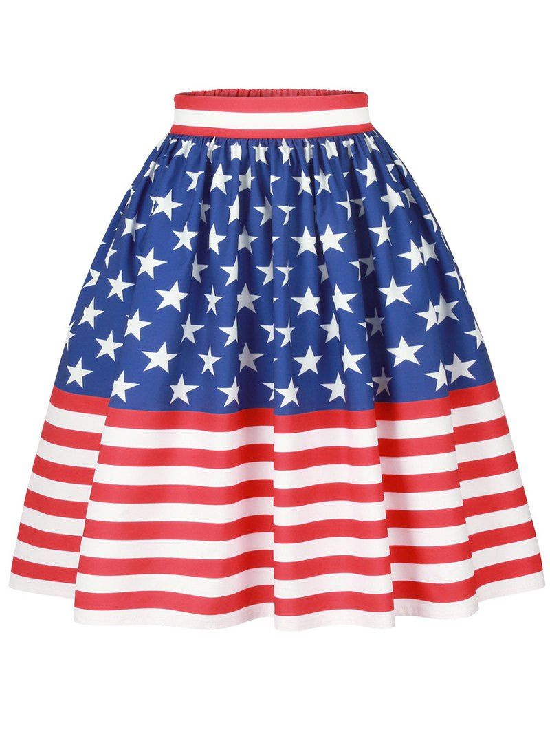 patriotic maxi skirt