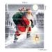 Santa Claus Walking In the Snow Print Stair Stickers -  