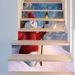 Autocollants d'Escalier Imprimé Bonhomme de Neige avec Lumière - coloré 6 PCS: 39 * 7 pouces (Pas de cadre)