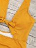 Maillot de Bain Une-Pièce Côtelé à Dos Nu -  
