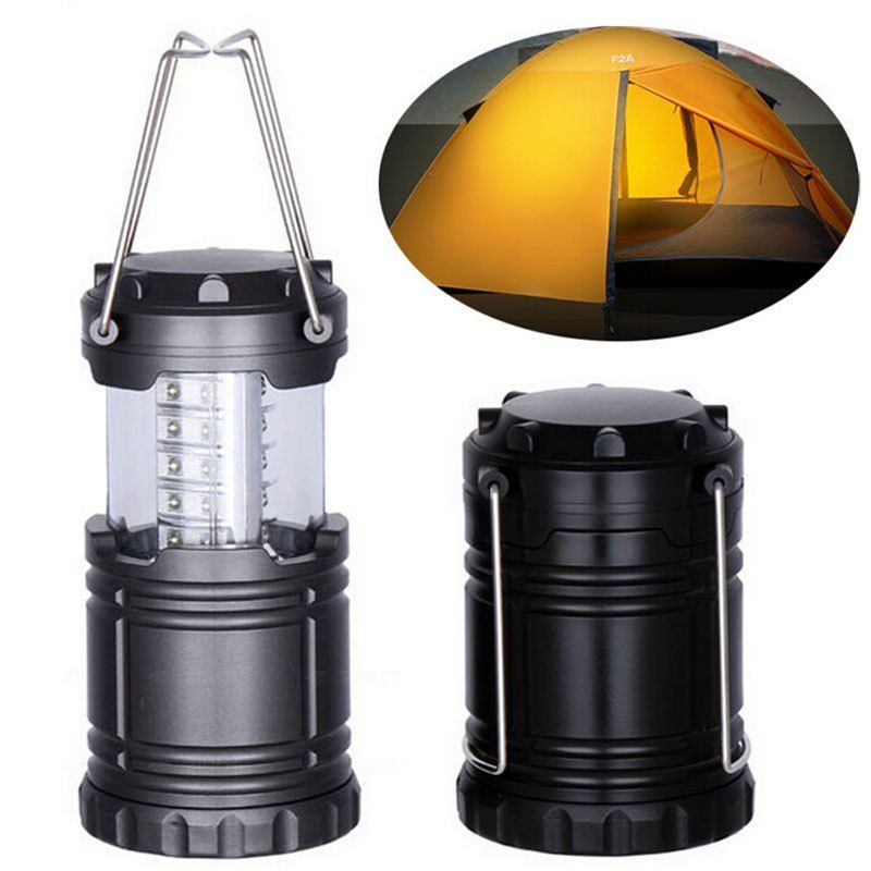 

Portable Retractable Outdoor LED Camping Lantern Flashlight, Black
