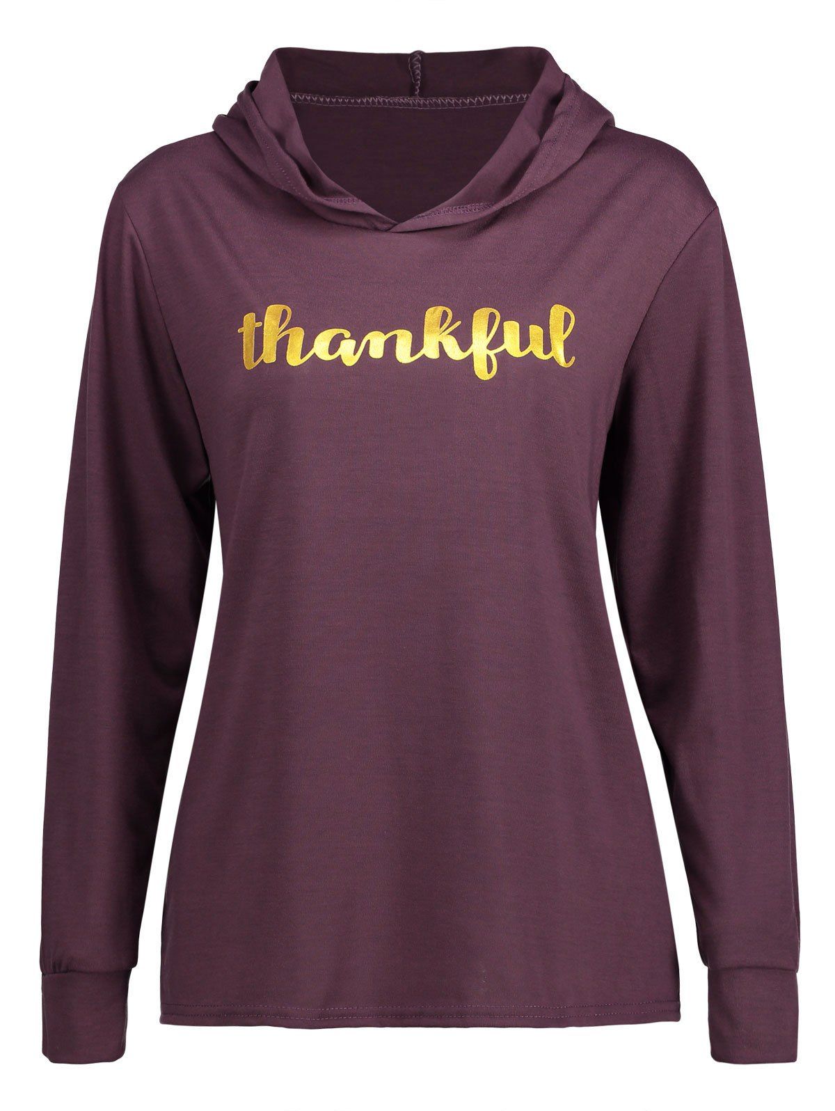 

Thankful Thanksgiving Hoodie, Purple
