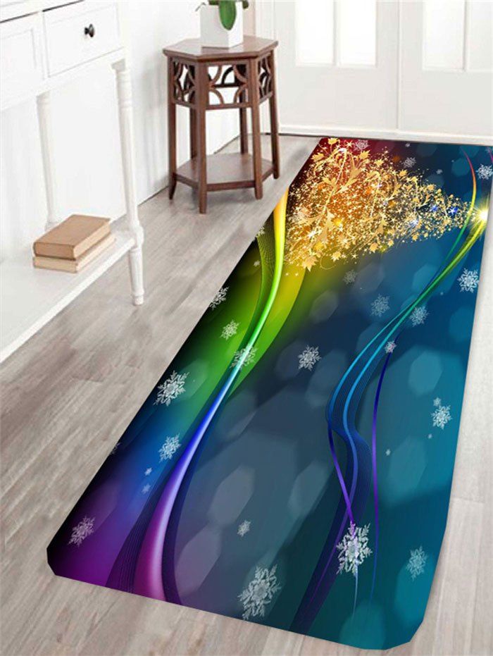 

Skidproof Fantasy Christmas Tree Printed Rug, Colorful