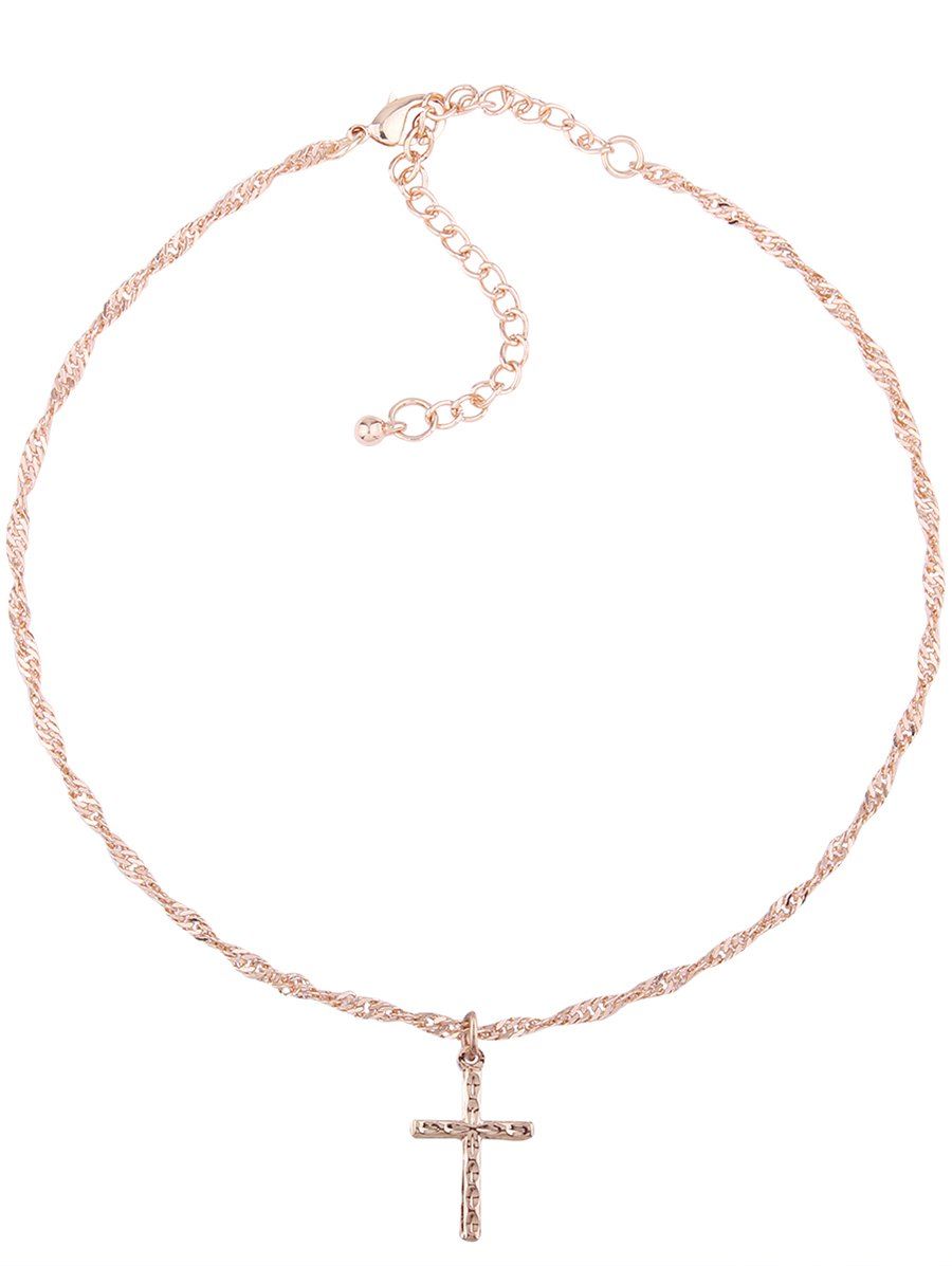 

Alloy Engraved Collarbone Pendant Necklace, Pattern a