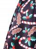 Christmas Graphic Flare Skirt -  
