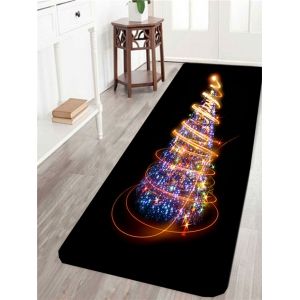 

Colorful Lighting Christmas Tree Printed Skidproof Rug