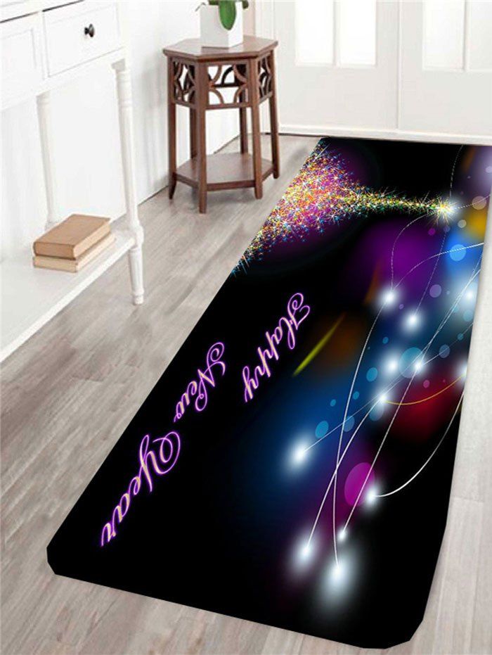 

Starlight Christmas Tree Patterned Anti Skid Rug, Colorful