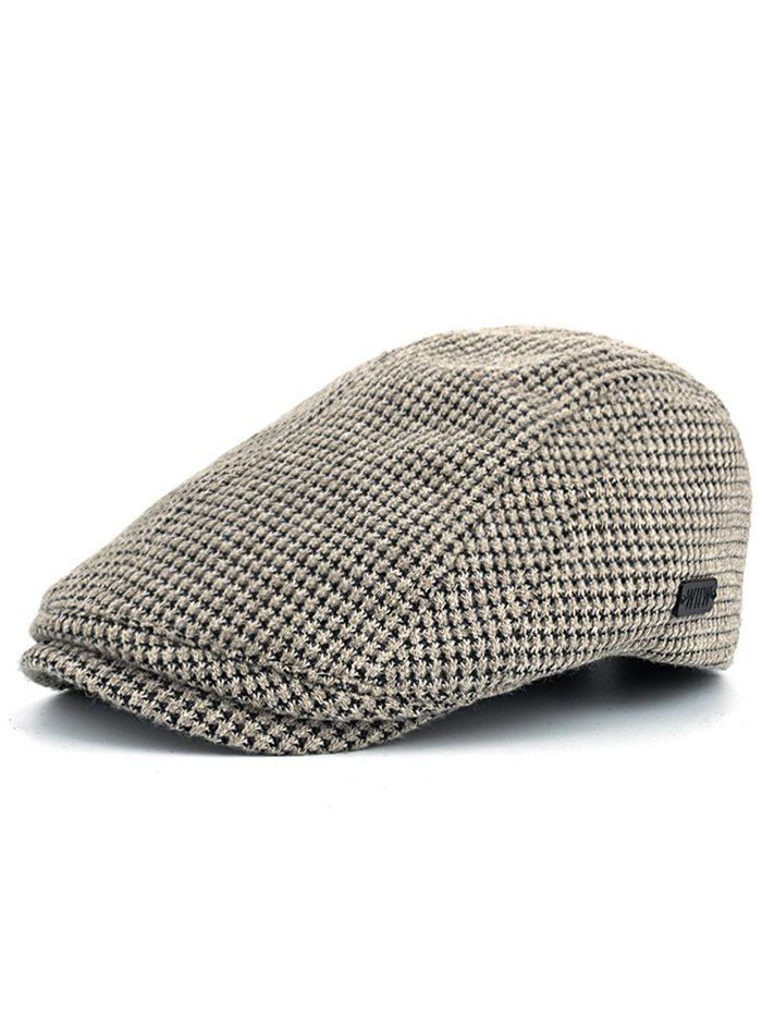 

Vintage Corn Shape Embellished Duckbill Hat, Beige