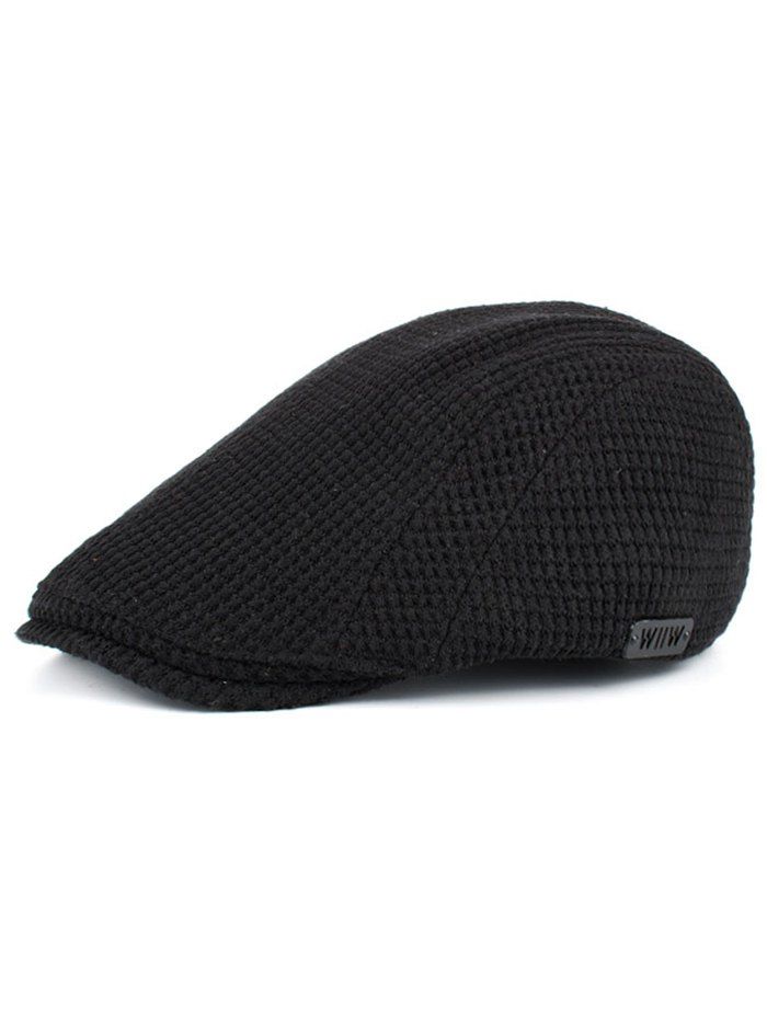 

Vintage Corn Shape Embellished Duckbill Hat, Black