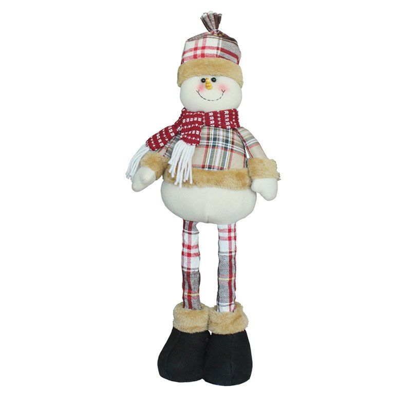 

Snowman Patterned Retractable Christmas Doll, Checked