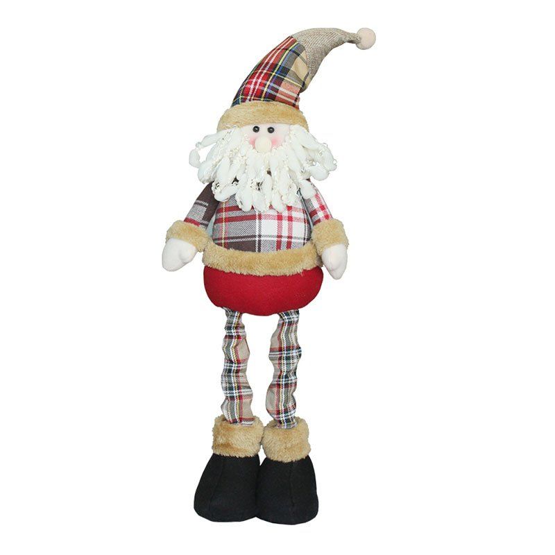 

Santa Claus Pattern Retractable Christmas Doll, Checked