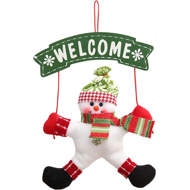 

Christmas Tree Ornament Welcome Door Hanging Decoration, Green