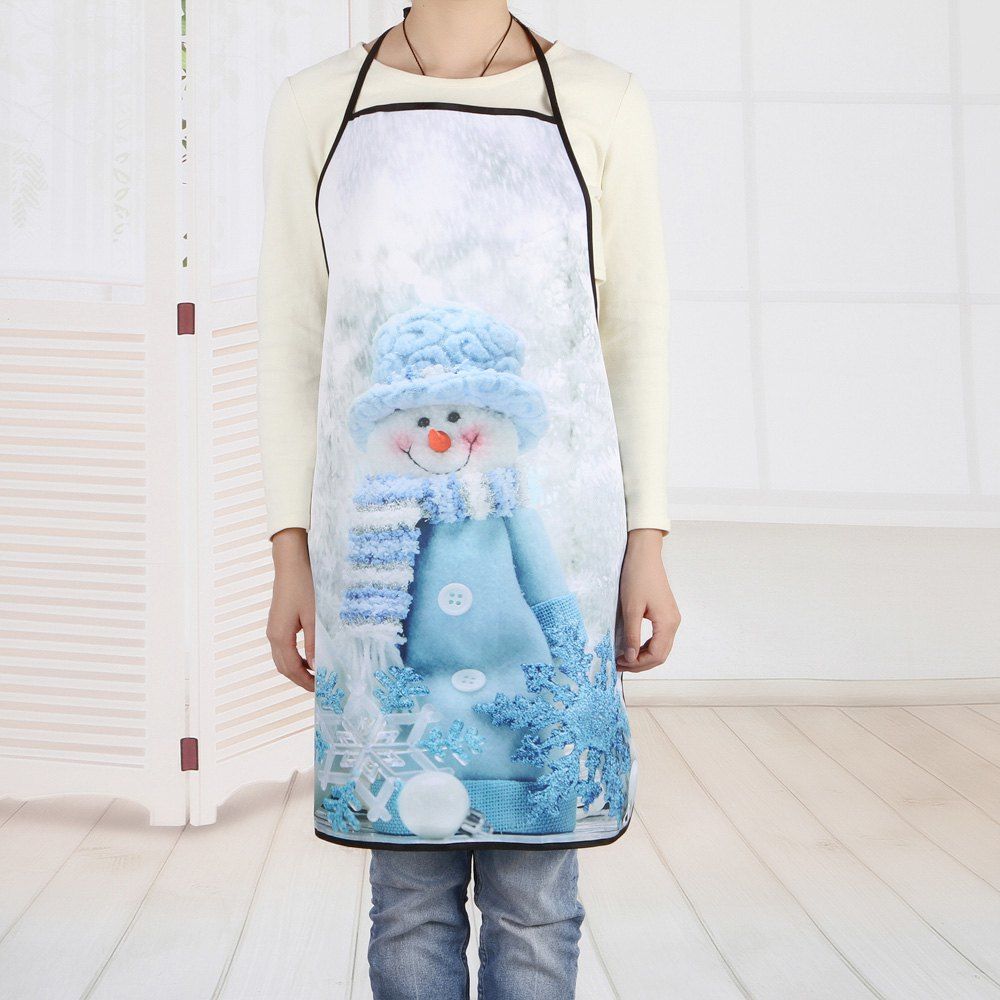 

Christmas Snowman Balls Print Cooking Apron, Colormix