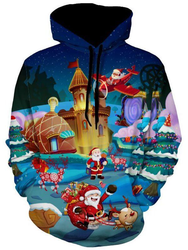 

3D Print Santa Clause Christmas Hoodie, Colormix