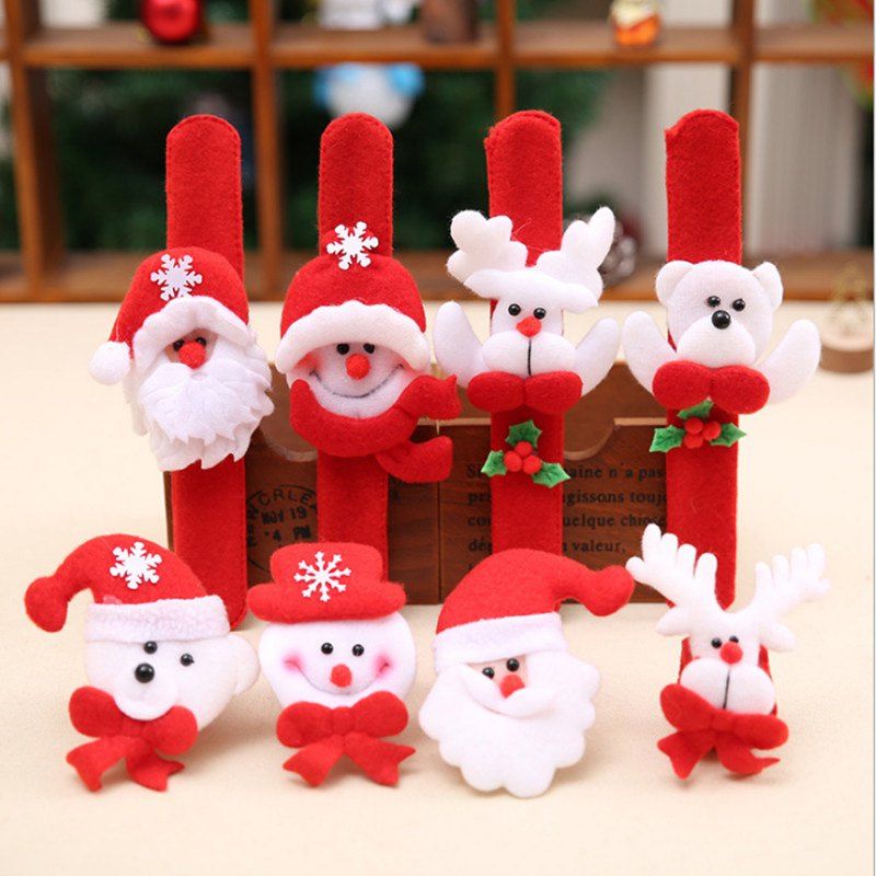 

Santa Claus and Cartoon Animal Decorated Bracelet, Random color pattern