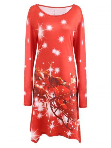 Blue Xl Christmas Plus Size Lace Panel Sleeveless Party Dress | RoseGal.com