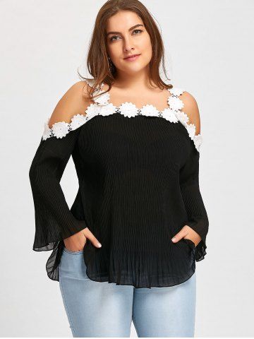 2019 plus size butterfly pattren mesh splicing t shirt