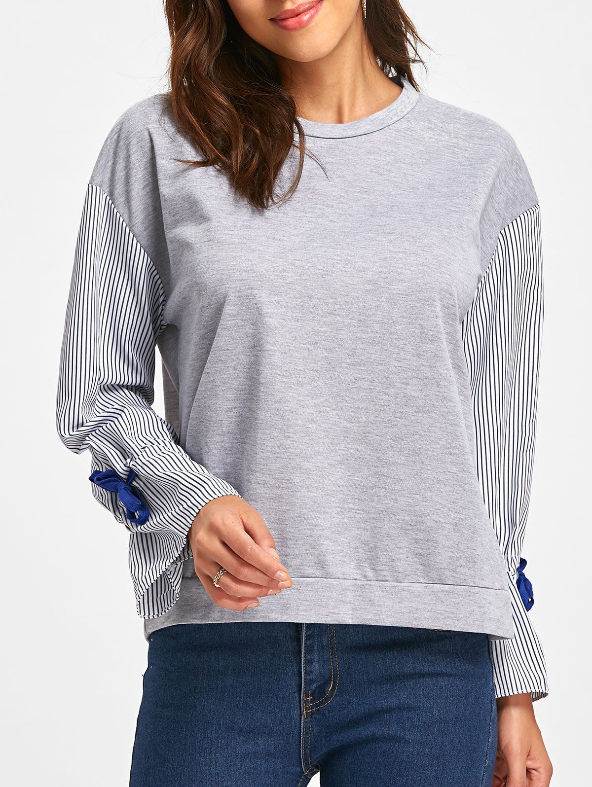 bell sleeve sweatshirt