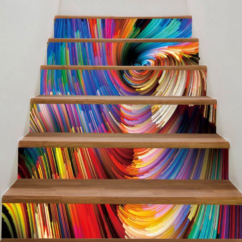 

DIY Decorative Colorful Painting Printed Stair Stickers