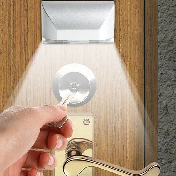 

Auto Door Lock Lamp Keyhole Smart Sensor LED Night Light, White
