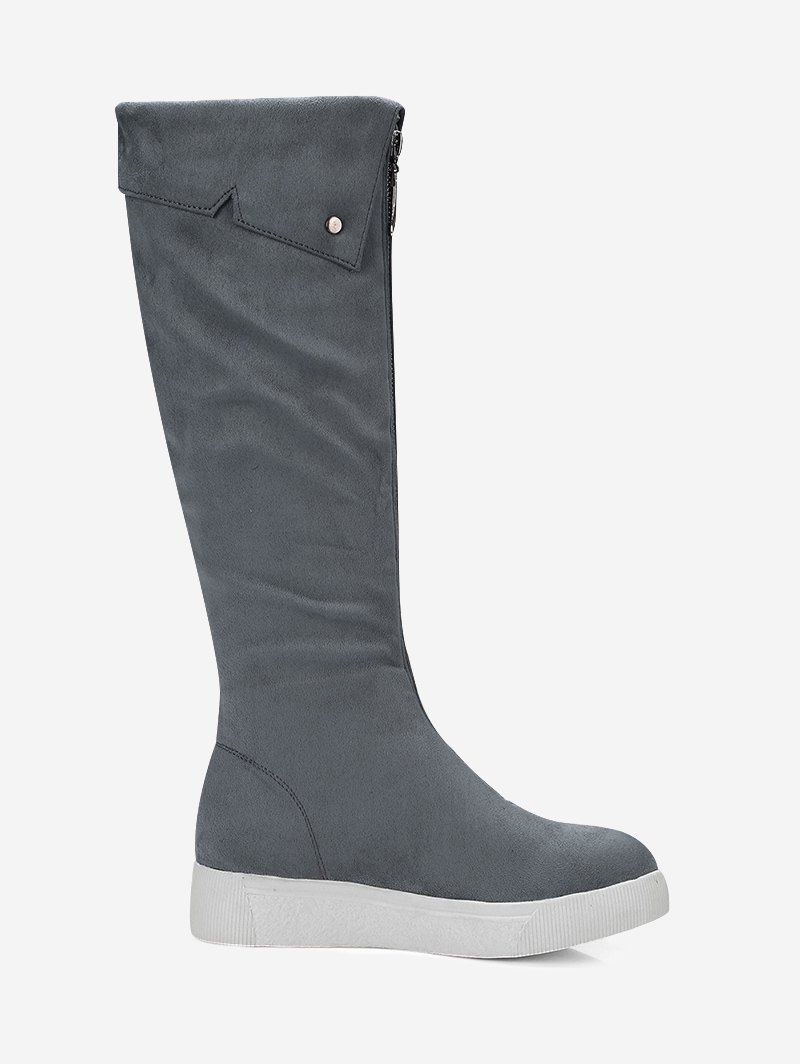 bottes mi mollet plates