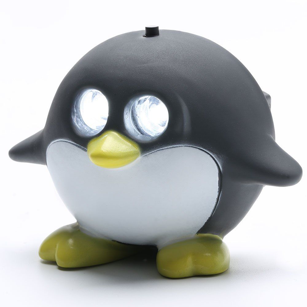 

Cycling Cartoon Penguin Shape Headlamp, Black white