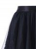 Layered Asymmetrical Tulle Skirt -  