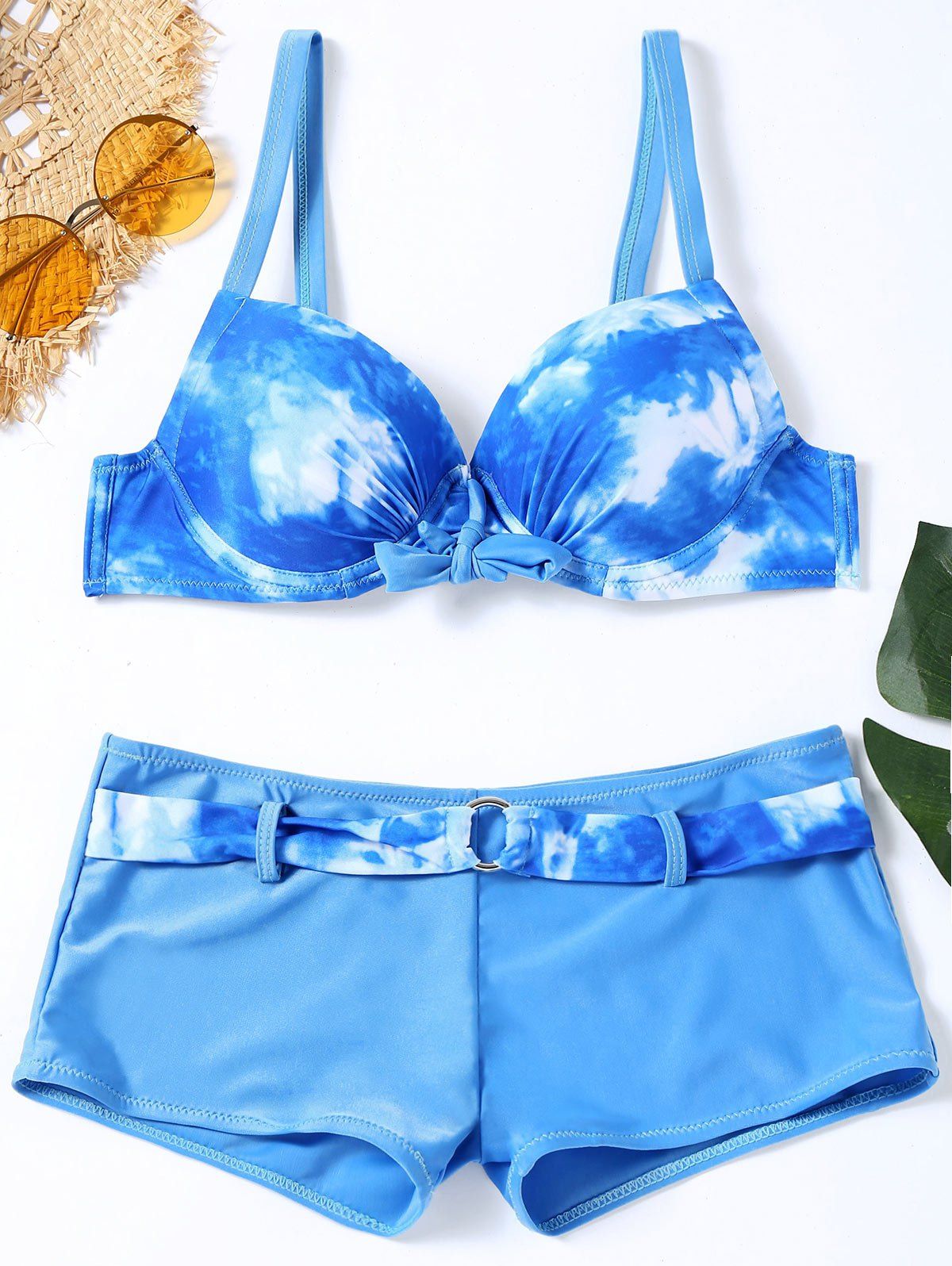 

Push Up Tie Dye Bikini Set, Blue
