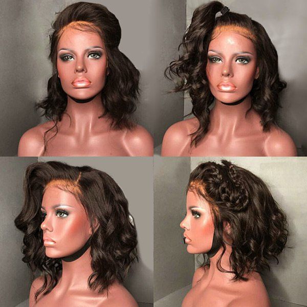 

Medium Free Part Fluffy Loose Wave Lace Front Synthetic Wig, Brown