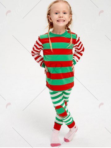 

Patched Stripe Family Christmas Pajama Set, Red