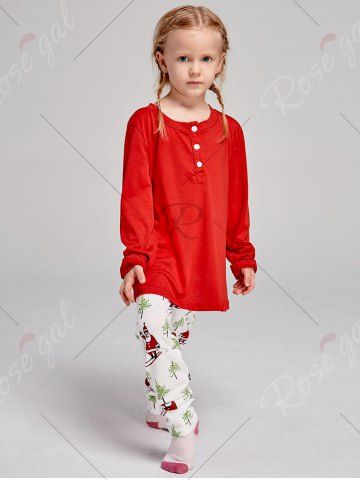 Santa Claus Printed Family Christmas Pajama Suit