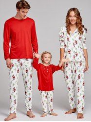 Santa Claus Printed Family Christmas Pajama Suit
