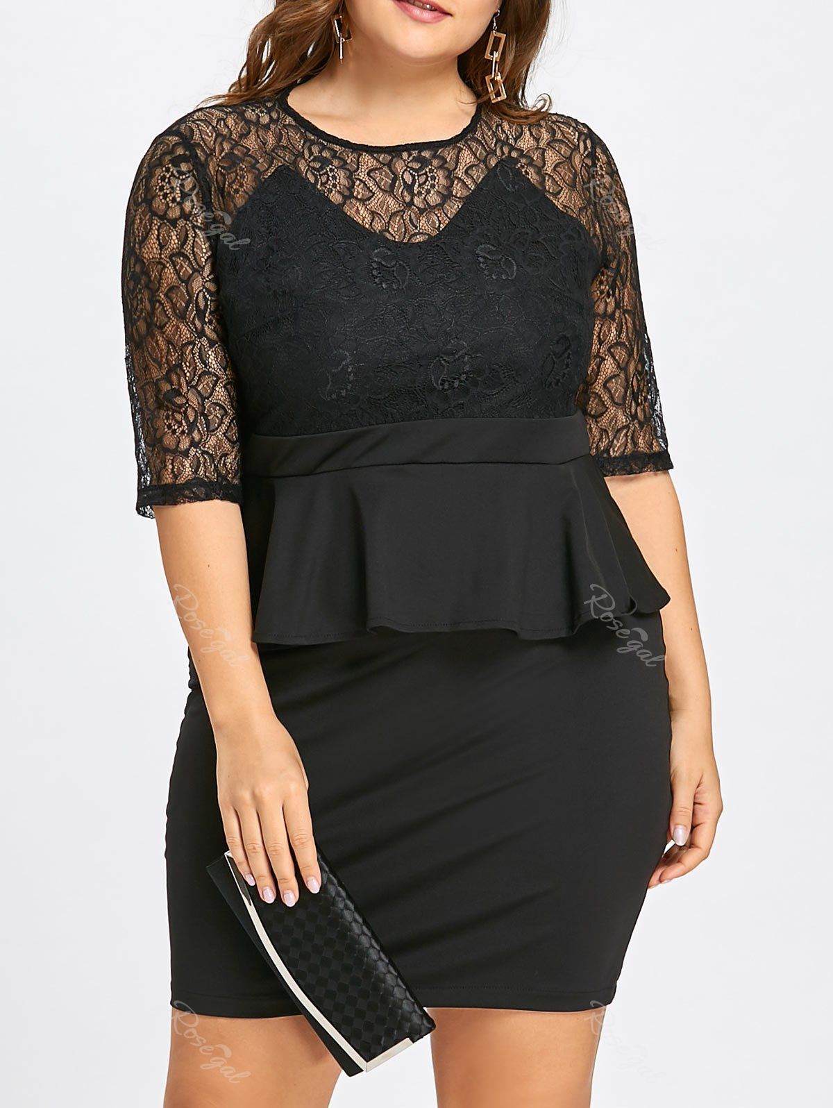 robe peplum grande taille