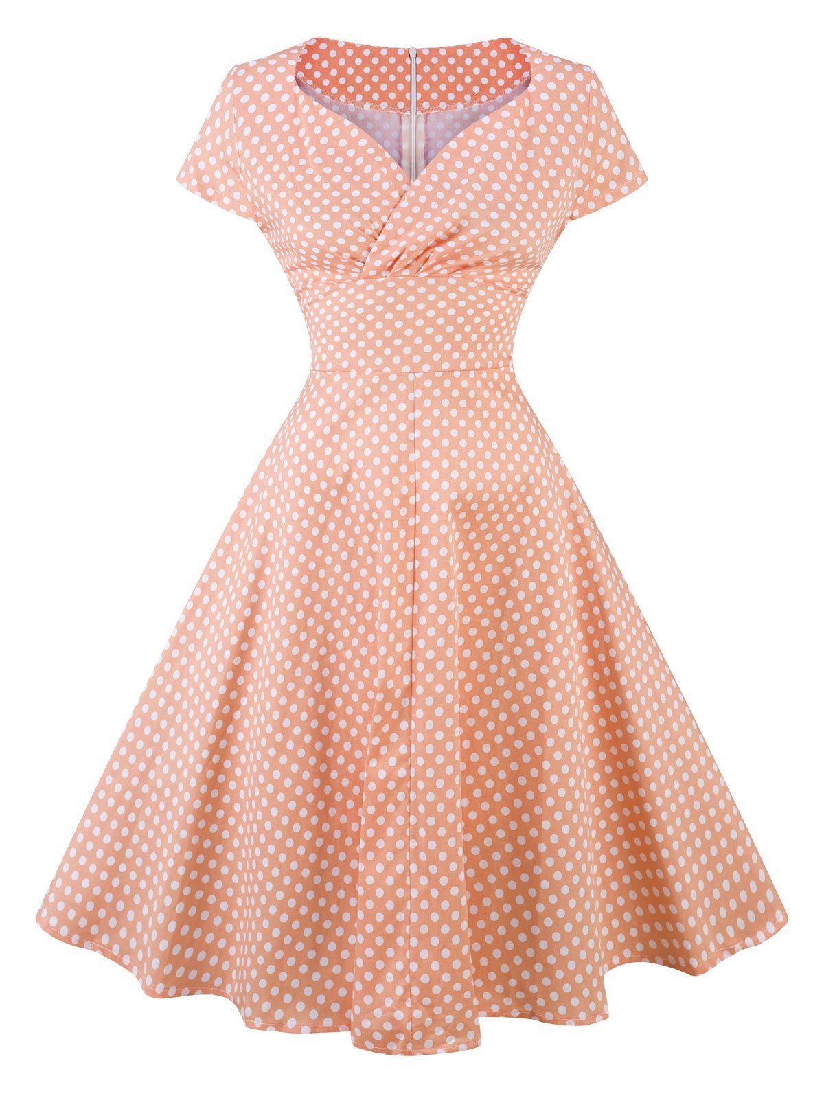 26 Off Retro Polka Dot Party Pin Up Dress Rosegal 26 Off Retro Polka Dot Party Pin Up Dress Rosegal