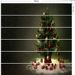 Arbre de Noël imprimé autocollants d'escalier décoratifs bricolage - Vert Gris Foncé 100*18CM*6pcs