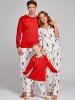 Santa Claus Printed Family Christmas Pajama Suit -  