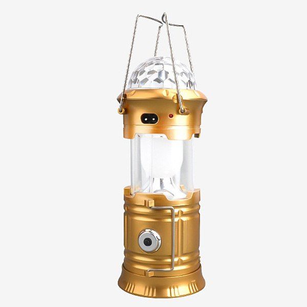 

Outdoor Multifunction Stage Light Flashlight Camping Lantern, Golden