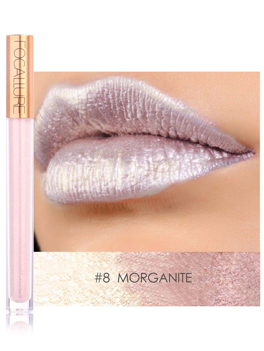 

Long Wearing Glitter Waterproof Moisturizing Lip Gloss, #08