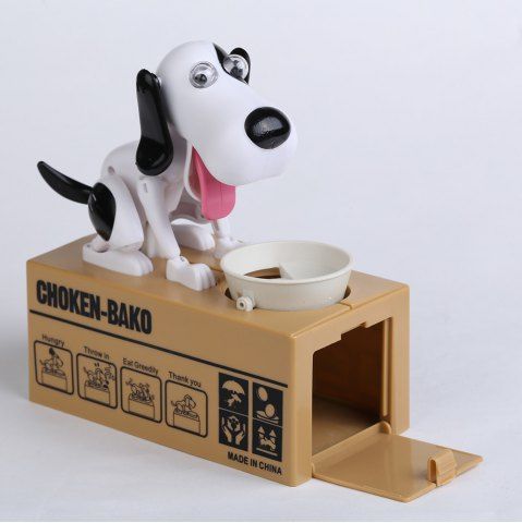 Shops Cute Electric Hungry Eating Dog Money Boxes  